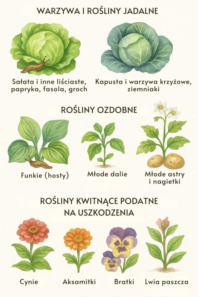 Jakie rośliny najbardziej lubią ślimaki?