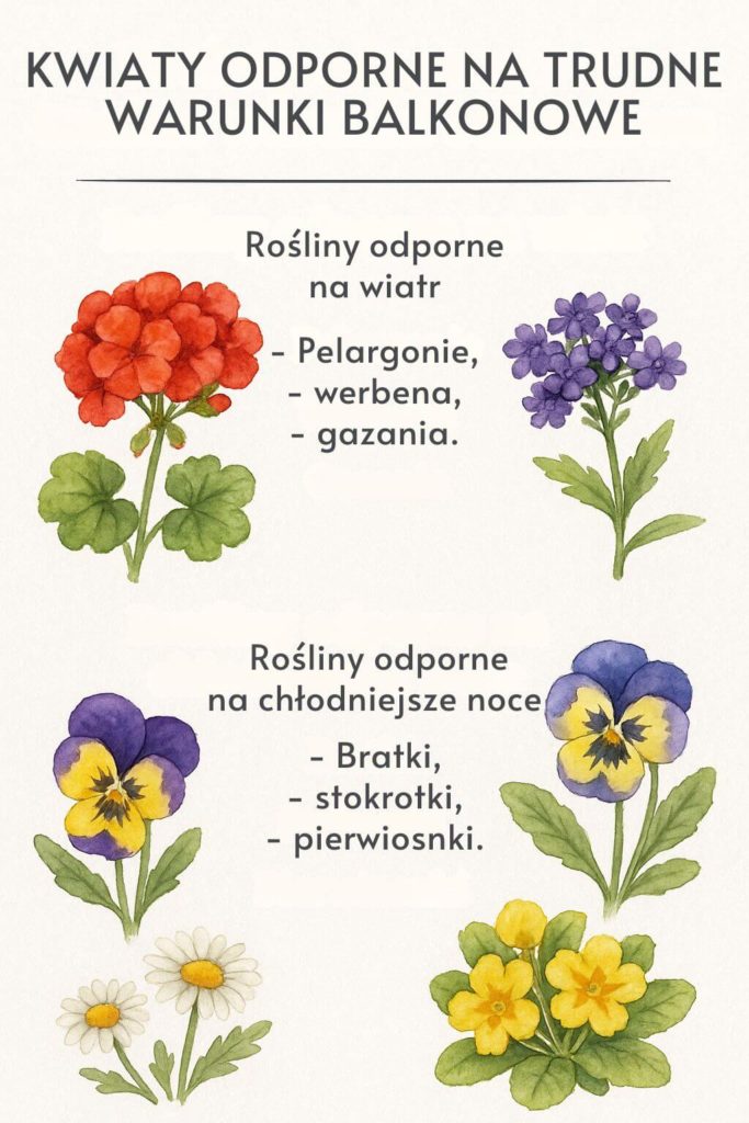 Jakie kwiaty na balkon? Gatunki odporne na trudne warunki