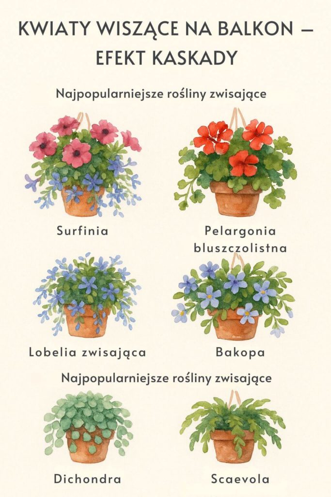 Jakie kwiaty na balkon? Gatunki wiszące